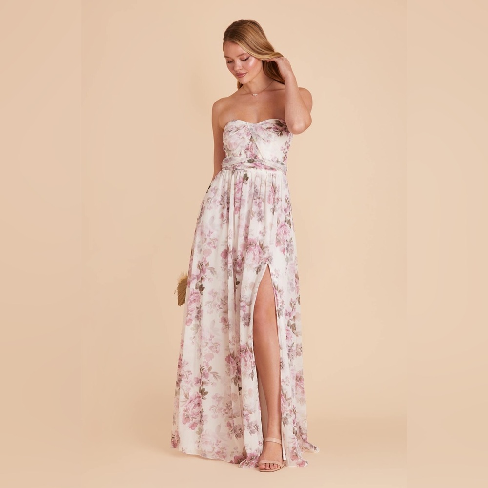Birdy Grey Grace Dress in Chiffon Dusty Pink Peonies